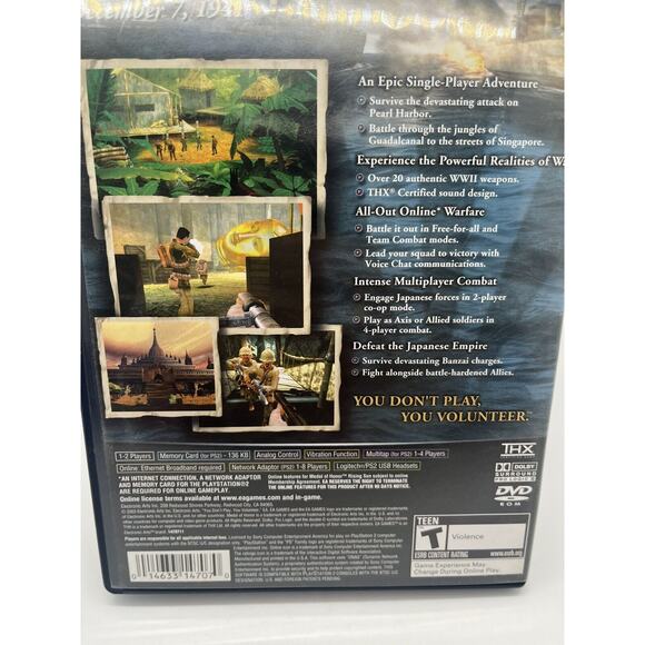 Medal of Honor Rising Sun (Sony PlayStation 2, 2003) Complete PS2 - Tested - Picture 3 of 5